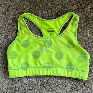 Neon yellow Nike dri-fit sports bra. Medium.